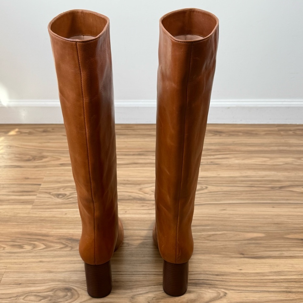 Loeffler Randall Goldy 90MM Leather Tall Boots Size 9 - Picture 8 of 9